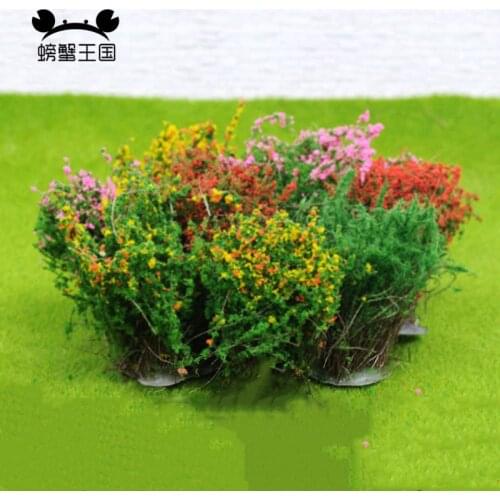 5pcs Home Decor Crafts Decoration DIY Manual Model Building Materials Sand Shrubs Bush Flowers 40MM