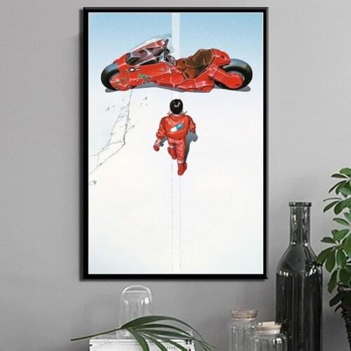 Akira classic Japanese anime movie art painting canvas canvas poster wall home decoration