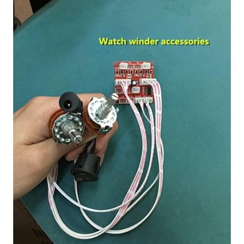 3V Watch winder accessories Five-speed knob circuit board (To plug in two motors) For Automatic watch case Shaking table + LED