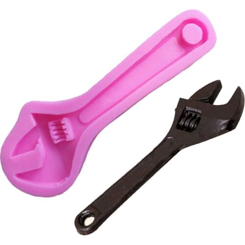 Free Shipping new wrench Silicone Fondant and Paste Mold DIY Cake Decorating Polymer Clay Resin Candy Super Sculpey