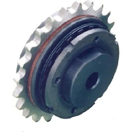 BF4 equipped with sprocket torque limiter, overload clutch, and matching step sprocket, shaft installation, torque limters