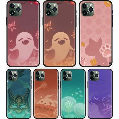 Genshin Impact Icon Case For Apple iPhone 11 12 Pro Max mini 8 7 Plus XR X XS MAX SE Cover Funda Coque Shell