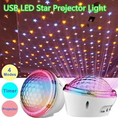 Birthday Party Night Lights Kids Gifts LED Star Projector Light 2020 NEW LED Star Lamp Bedroom Decor powered by USB Charger D30
