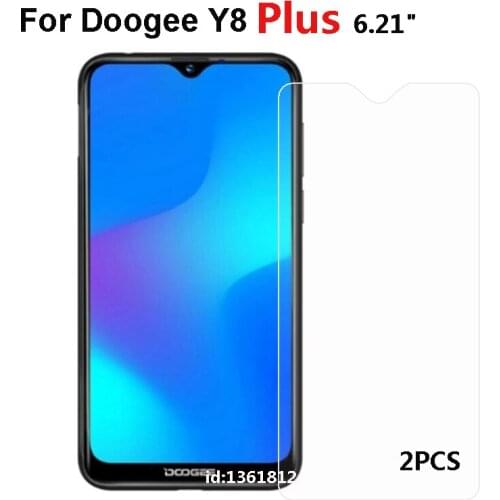Doogee Y8 Plus Tempered Glass 9H High Quality Protective Film Explosion-proof Screen Protector For Doogee Y 8 Plus 6.21 inch