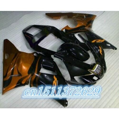 Dor-fairings kit for 1998 1999 YZFR1 YZF R1 98 99 black orange fairing kits D