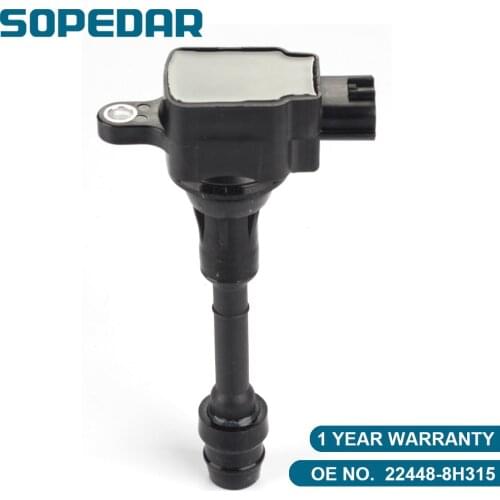 SOPEDAR Coil Ignition 22448-8H315 22448-8H310 22448-8H314 22448-8H311 For Nissan X-TRAIL 2.0 2.5 PRIMERA 2.0 TEANA 2.0