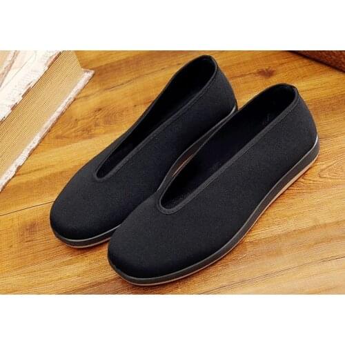 Tai chi taiji qigong sneakers zen lay shaolin monks kungfu wushu shoes black