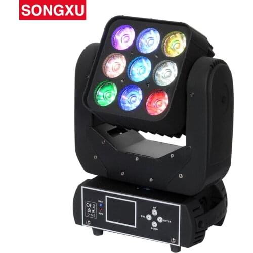 RGBW 4in1 9x12W LED Matrix Moving Head Light for Stage TV theatre TV studio Rental and Disco Nightclub/SX-MH0912A