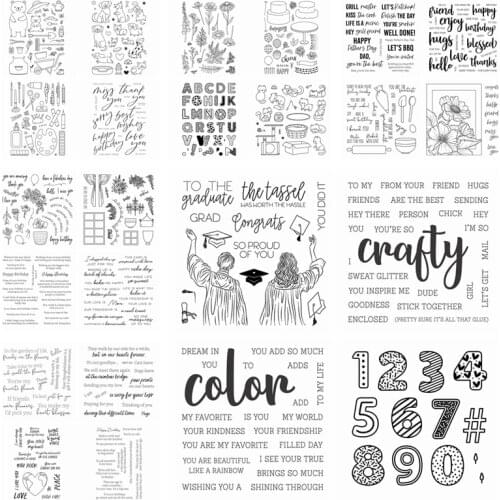 Puppy Dog Miss You Big Time Happy Cake Day Birthday Cats Barn Metal Cutting Dies Matching Clear Stamp DIY Card Album Making 2021