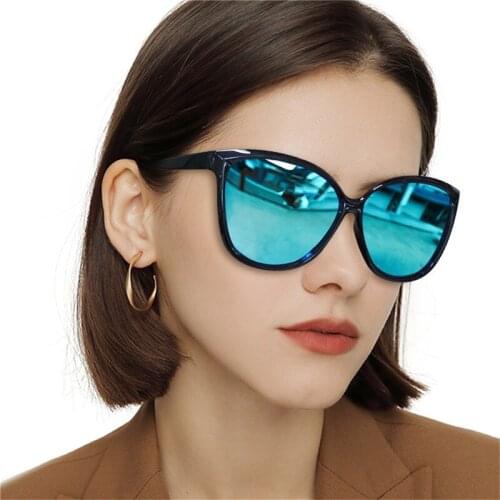 Fashion Women Cateye Sunglasses Vintage Polarized Sun Glasses Mirror Glasses For Drivers Beach Eyewear Travel Goggles