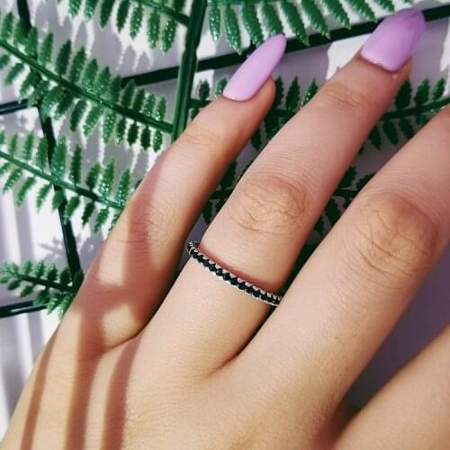 Moonso 2021 fashion Silver eternity Band Ring Wedding Engagement smallesFinger for Women tail nail Ring Band wholesale R1090AD