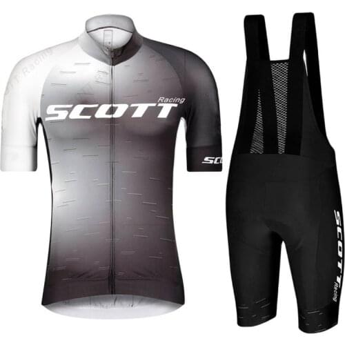 SCOTT RACING Outdoor quick-drying mountain bike short-sleeved cycling jersey suit men