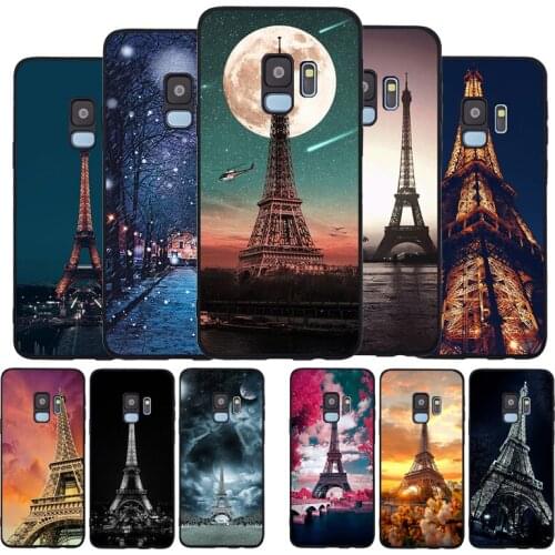 Love London Paris Eiffel tower France Black TPU Soft Phone Case For Samsung Galaxy S20 S10 S9 S8 Plus Lite NOTE 10 9 8 S7 EDGE