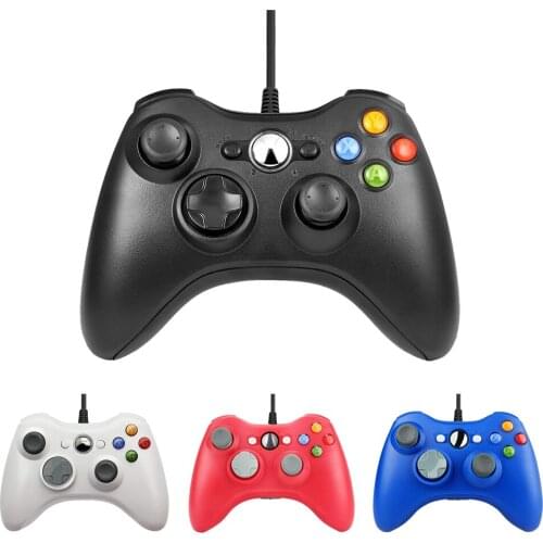 USB Wired Controller Gamepad Dual Shock with Retail Box for Xbox 360 / Xbox360 Slim PC Support Win7/8/10 System Joystick