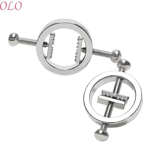 OLO Nipple Clamps Breast Clips 1 Pair Nipple Stimulator Adult Games Sex Toys for Couple Erotic Toys