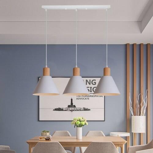 1/3 Heads Modern Nordic Pendant Lights Vintage LED Hanging Lamp for Living Room Kitchen Island Home Industrial Decor Luminaire