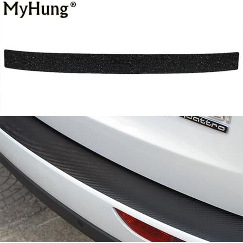 Carbon Fiber Sticker Car Rear Bumper Dustproof Scuff Protective Sill Pedals Cover For Honda City Mazda 3 Subaru XV