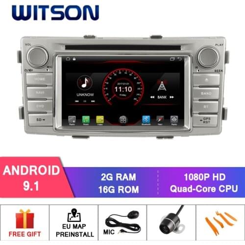 WITSON Android 9.1 car dvd navigator for TOYOTA HILUX 2012 car dvd player with GPS link/DAB/OBD/TPMS/DVR/Wifi/3G/4G support