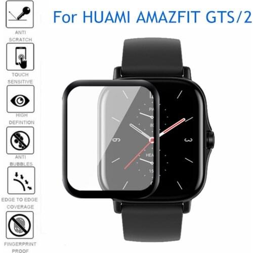3D Curved Full Edge Soft Screen protector for Xiaomi Huami AMAZFIT GTS 2 GTS 2e Smart Watch Film For Amazfit Watch GTS2 GTS2e