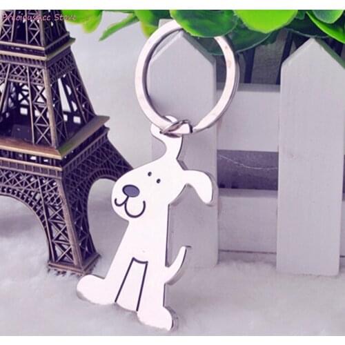 1Pcs Fashion Cute Dog Shaped Metal Key Chain Keyring Key Holder Key Buckle Pocket Tools Lover Gifts Personality Car Keychain
