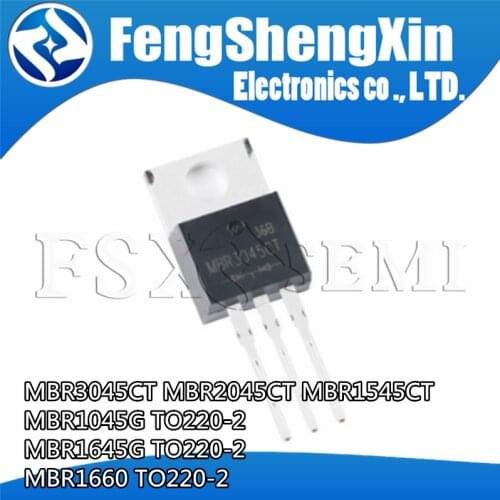 10pcs MBR2045CT TO220 MBR2045 TO-220 MBR2045C 20A 45V SCHOTTKY BARRIER RECTIFIERS