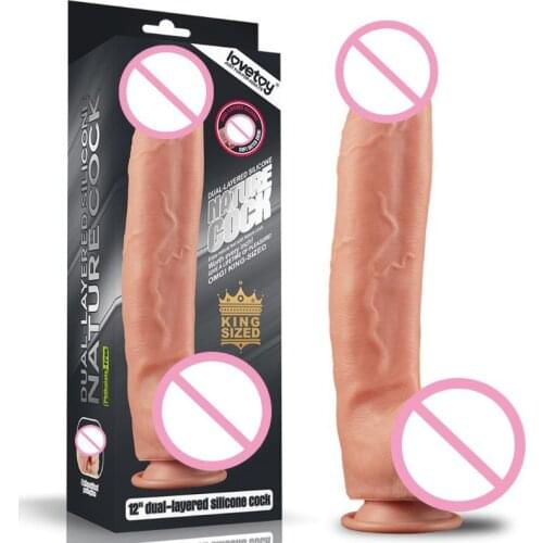 12 Inch Dual Density Silicone Dildo Realistic Huge Suction Cup Dildo Big Horse Dildo Giant Plugs Large Strap On Dragon Thick Dil
