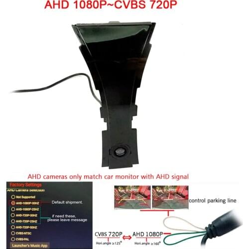 180deg HD CCD car front view camera for BMW 5 series 7 series positive image camera Front grille parking camera