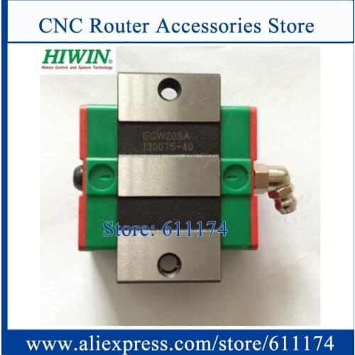 2PCS NEW Original HIWIN Linear Guide Bearing EGW20SA Flange Slider block linear carriage match for EGR20 guide rail
