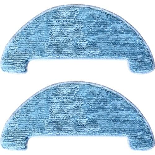 2Pieces Mop Cloth mop pads for ilife A4 A4S T4 Robot Vacuum Cleaner Parts Accessories 280X130MM Rag