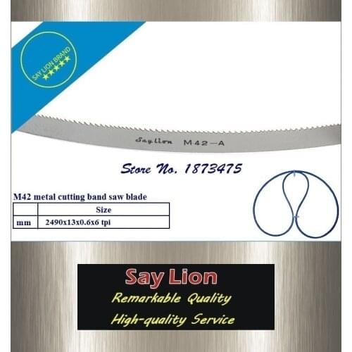 2490x13x0.6x6T HSS metal cutting band saw blade for alumimum alloy M42 Bi-Metal bandsaw