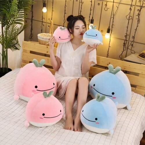 55cm Kawaii Soft Plush Toy Sea Animal Big Pink/Blue Whale Soft Toy Stuffed Animal Baby Girl ChildrenS Birthday Christmas Gift