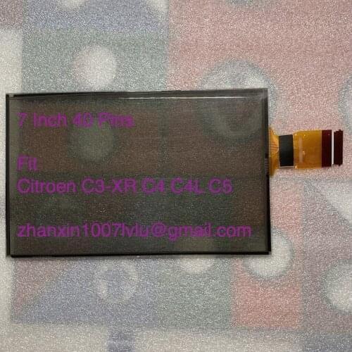 7'' 40 Pins Touch Screen Glass Digitizer Lens Fit Citroen C3-XR C4 C4L C5 Car DVD Radio Audio Multimedia Player GPS Navigation