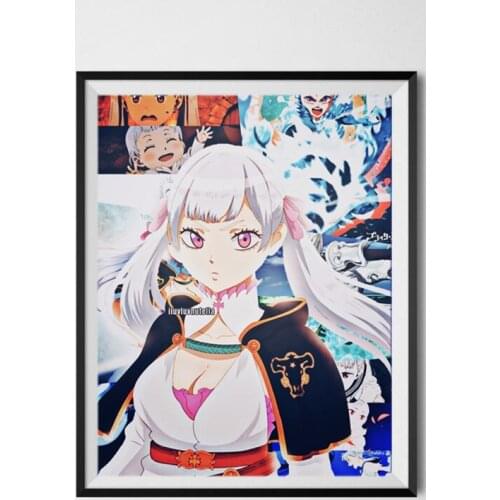 Black Clover Queen of Ocean Noelle Silva Colorful Anime Wall Decoration Poster for Children Gift,8 x 10 Inches,Ready To Hang