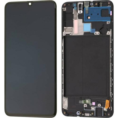 For Samsung Galaxy A70 SM-A705 LCD Display Touch Screen Digitizer Frame