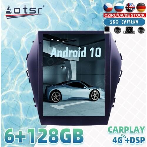 Tesla Screen For Hyundai Santa FE IX45 Android Car Radio Player GPS Navigation 360 Camera Auto Stereo Multimedia Carplay 4G SIM