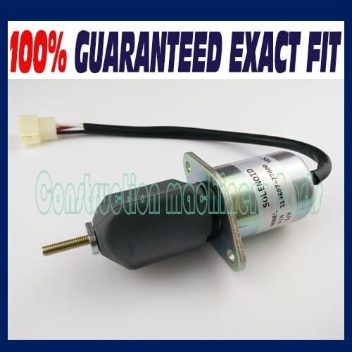 Fuel shut off solenoid 119807-77800 SA3840T 1753ES-12A3UC5B1S1 For Yanmar 4TNE94, 4TNE98, 4TNC88 Engine