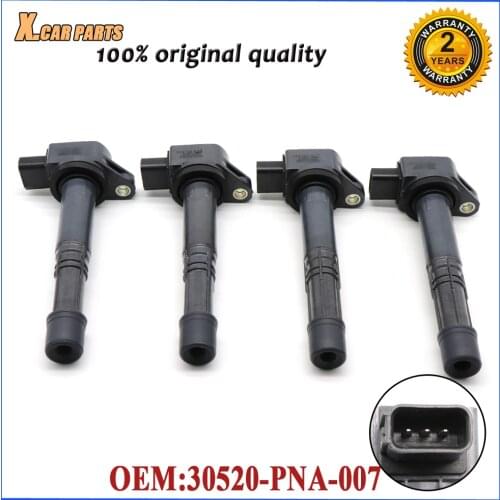 1/4PCS Car Ignition Coil 30520-PNA-007 For Acura CSX RSX Honda Civic Element CR-V Accord S2000 Pilot 2.0 2.4 L