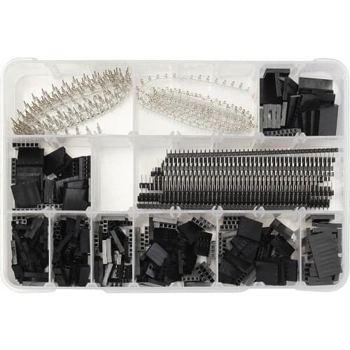 1450Pcs/Set 2.54mm Dupont Connector Kit PCB Headers Male Female Pins Electronics