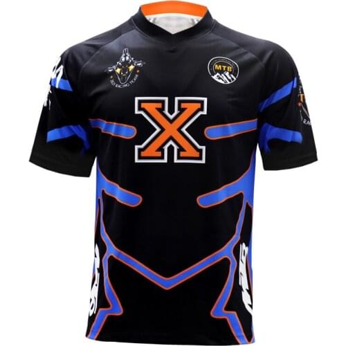 Summer Short Sleeve Quick Dry MTB Jersey Motocross DH Wear BMX Cycling Mountain Bike Clothing Downhill T Shirt