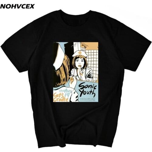 Summer Sonic Youth T-Shirt For Men Women Rock Red Nurse Noise Top