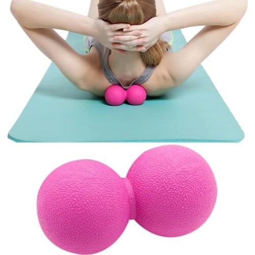 Fitness TPE Massage Peanut Ball Double Lacrosse Mobility Ball for Physical Therapy Deep Tissue Massage Tool Myofascial Release