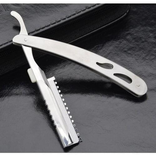 Stainless Steel Barbers Shaving Mens Razor Professional Straight Cut Throat Razor AC889