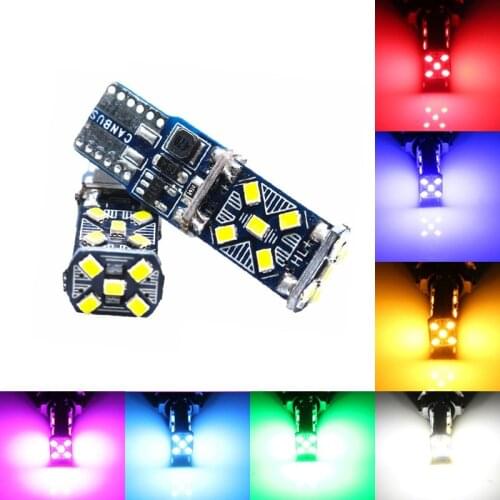 10X New Super Bright LED Car Parking Lights WY5W T10 W5W 168 501 2825 Auto Wedge Turn Side Bulbs Car Interior Reading Dome Lamp