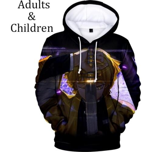 Autumn 3D Comic Ghost Blade Hoodies Men Women pullovers 3D Hooded white children Sweatshirts Demon Slayer 3D Kids Hooded