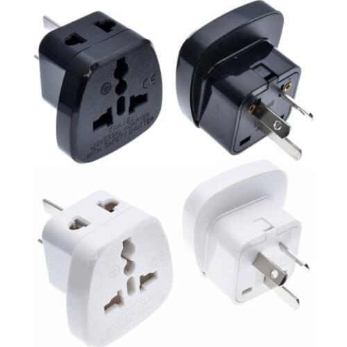 2-In-1 Argentina Uruguay Plug Converter Travel Adapter Universal Outlet w/ Safety Shutter AC250V 10A