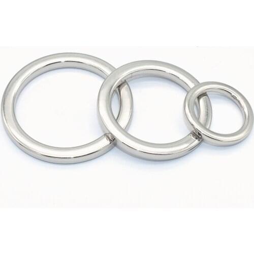 O Ring Silver Loop Buckle 19/32/38mm Zinc Alloy O Clasp Ring DIY Jewelry Charm Accessories Strap Belt Bag Purse Handbag Hardware