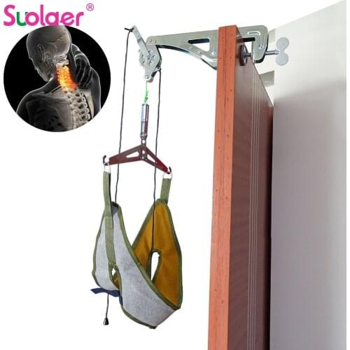 Cervical Traction Belt Neck Stretcher Band Vertebrae Recovery Health Care Neck Stretch Fixing Straps for Adult Children Kids