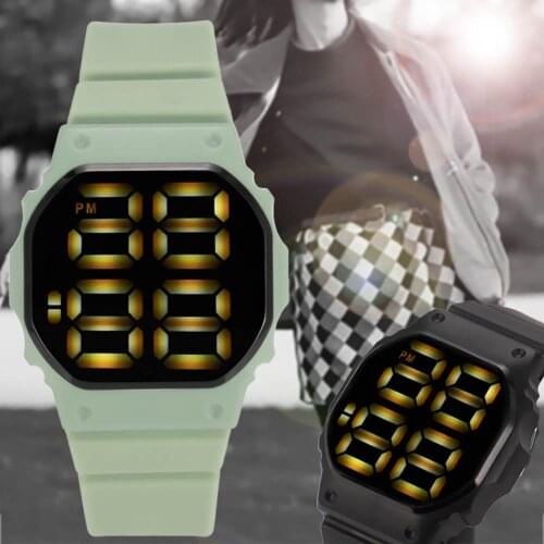 Sports LED Digital Womens Bracelet Watch For Women Men Silicone Band Montre Femme Male WristWatches Clock 2021 Relogio Feminino
