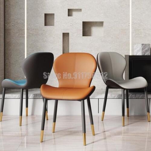 Light luxury dining table and chair home simple modern nordic dining chair ins wind makeup stool net red dressing table bedroom