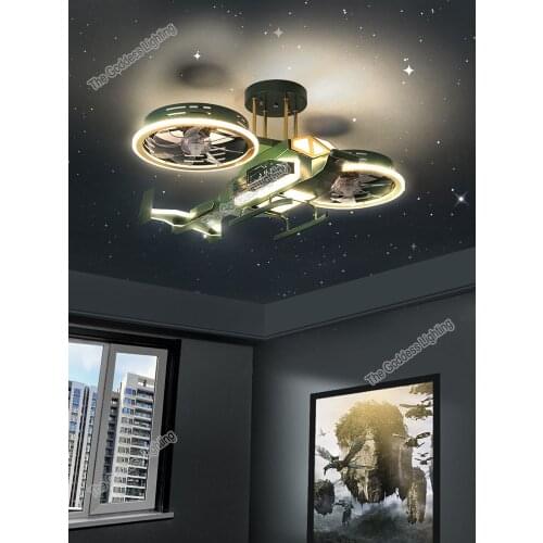 Air Plane LED Chandelier Ceiling Lamp Decor For Home Kids Baby Boy Child Room Childrens Bedroom Decorative Modern Indoor Lights